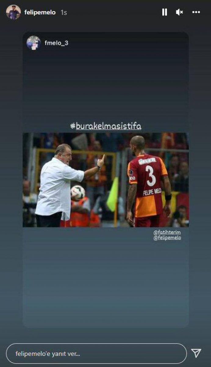 Felipe Melo'dan 'istifa' çağrısı: Sosyal medya hesabından paylaştı Felipe Melo'dan 'istifa' çağrısı: Sosyal medya hesabından paylaştı