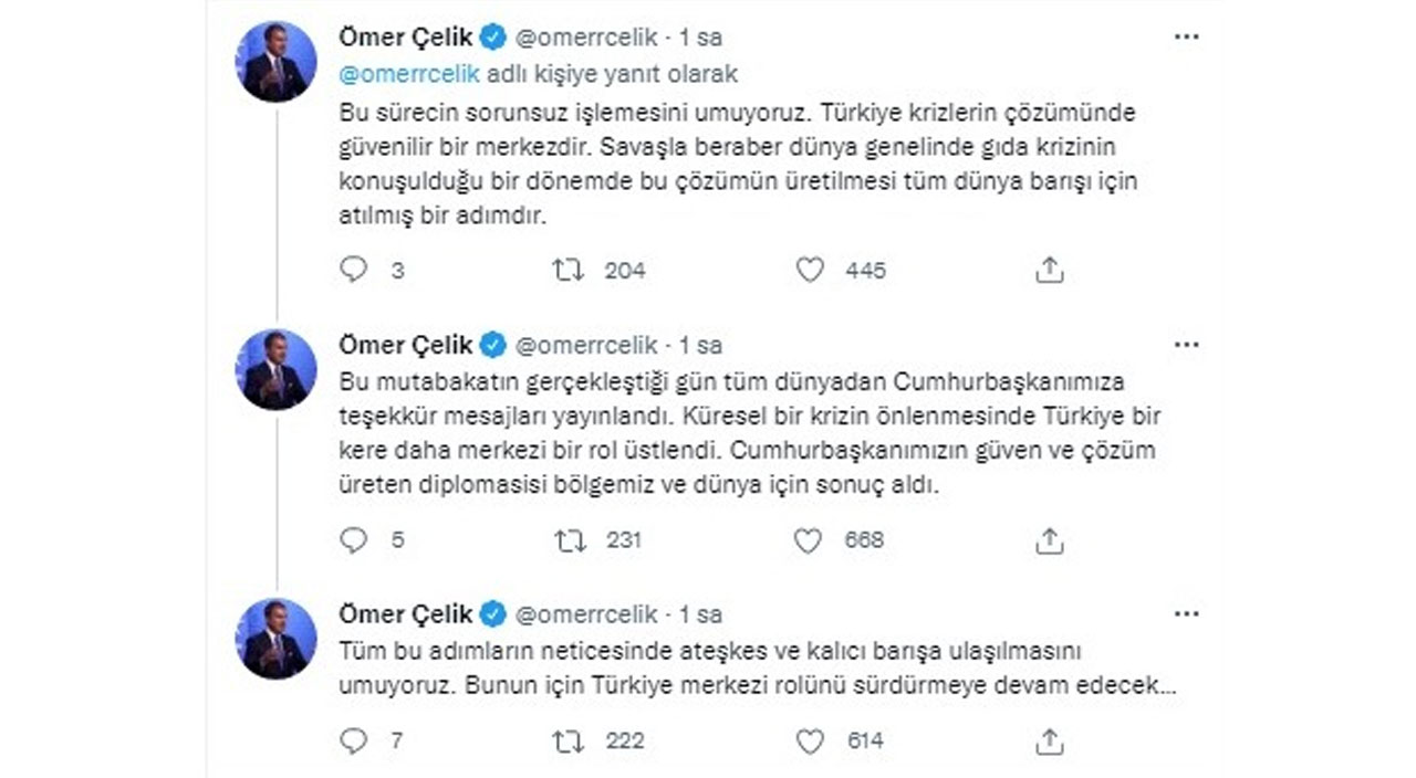 AK Parti Sözcüsü Çelik'ten tarım sevkiyatı açıklaması: Türkiye merkezi bir rol üstlendi AK Parti Sözcüsü Çelik'ten tarım sevkiyatı açıklaması: Türkiye merkezi bir rol üstlendi