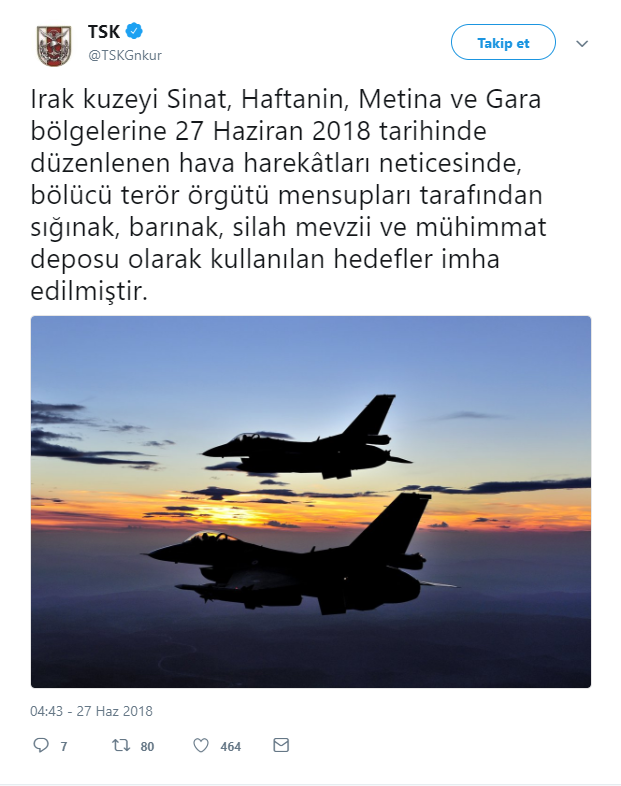 TSK'dan Kuzey Irak'a hava harekatı! Hedefler bir bir imha ediliyor