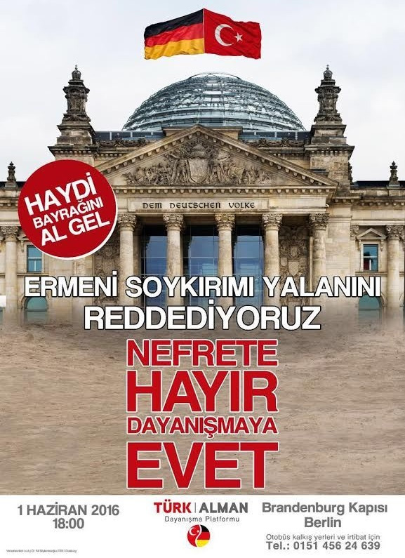Gurbetçiler Almanya'da sokaklara iniyor