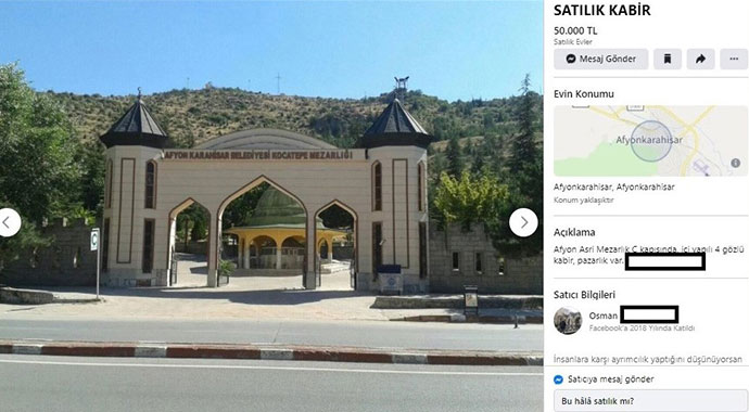 Mezar yerleri 2 yılda altından daha fazla değer kazandı