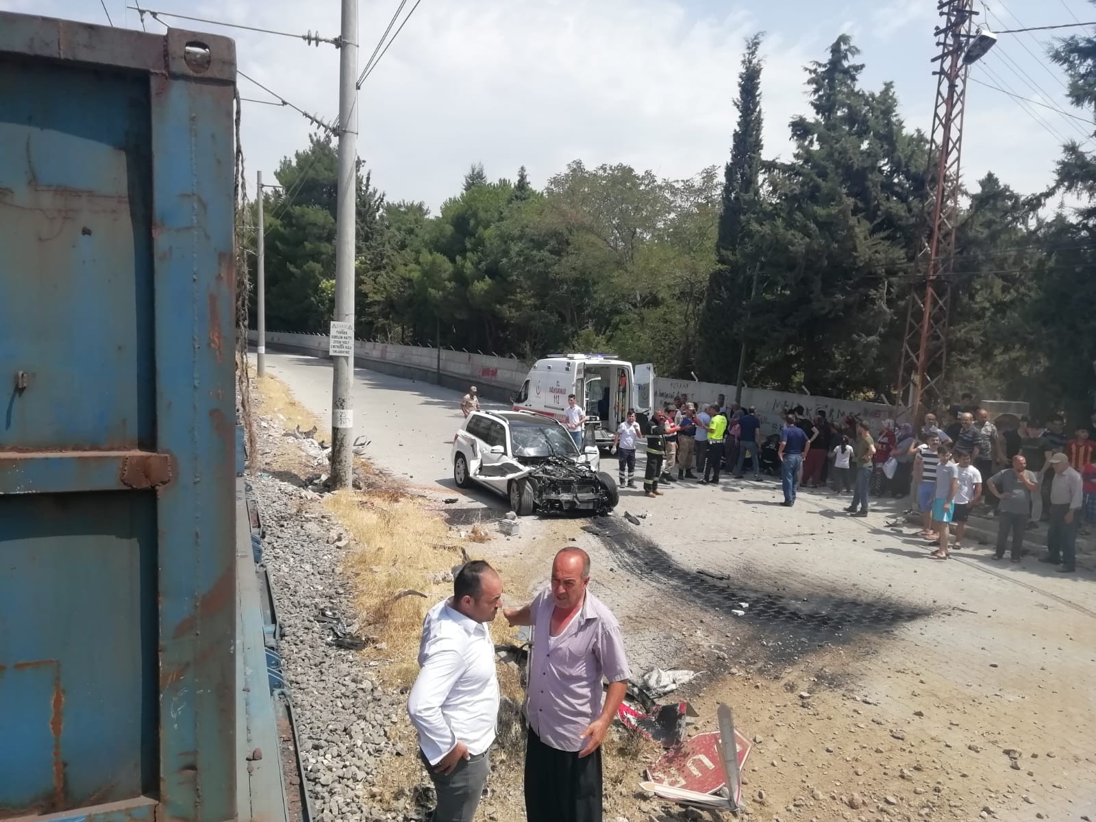 Kahramanmaraş’ta yük treni otomobile çarptı: 5 yaralı