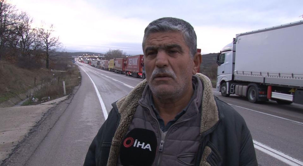 Hamzabeyli Sınır Kapısı’nda kilometrelerce tır kuyruğu: ‘Bulgaristan’dan kaynaklanıyor’