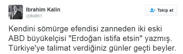 İbrahim Kalın'dan tokat gibi cevap İbrahim Kalın'dan tokat gibi cevap