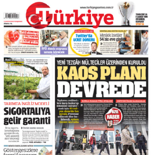 Kaos cephesi savaş istiyor