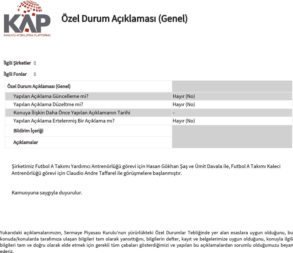 Fatih Terim'in yardımcıları Hasan Şaş ve Ümit Davala oldu