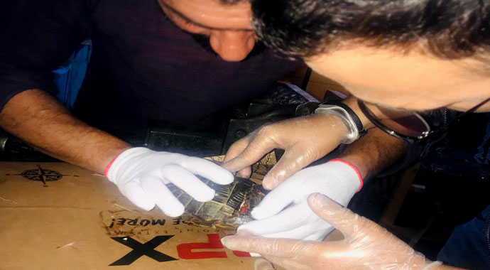 Kaplumbağayı kaportacıda hayata döndürdüler