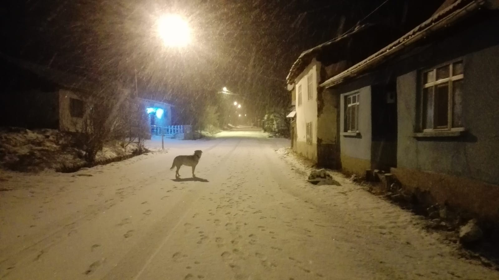 Kar kalınlığı 10 dakikada 10 santimetreyi geçti!