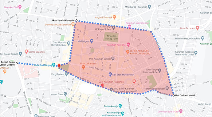 Karaman'da belirli alanlarda sigara içmek, dondurma ve kuruyemiş yemek yasaklandı