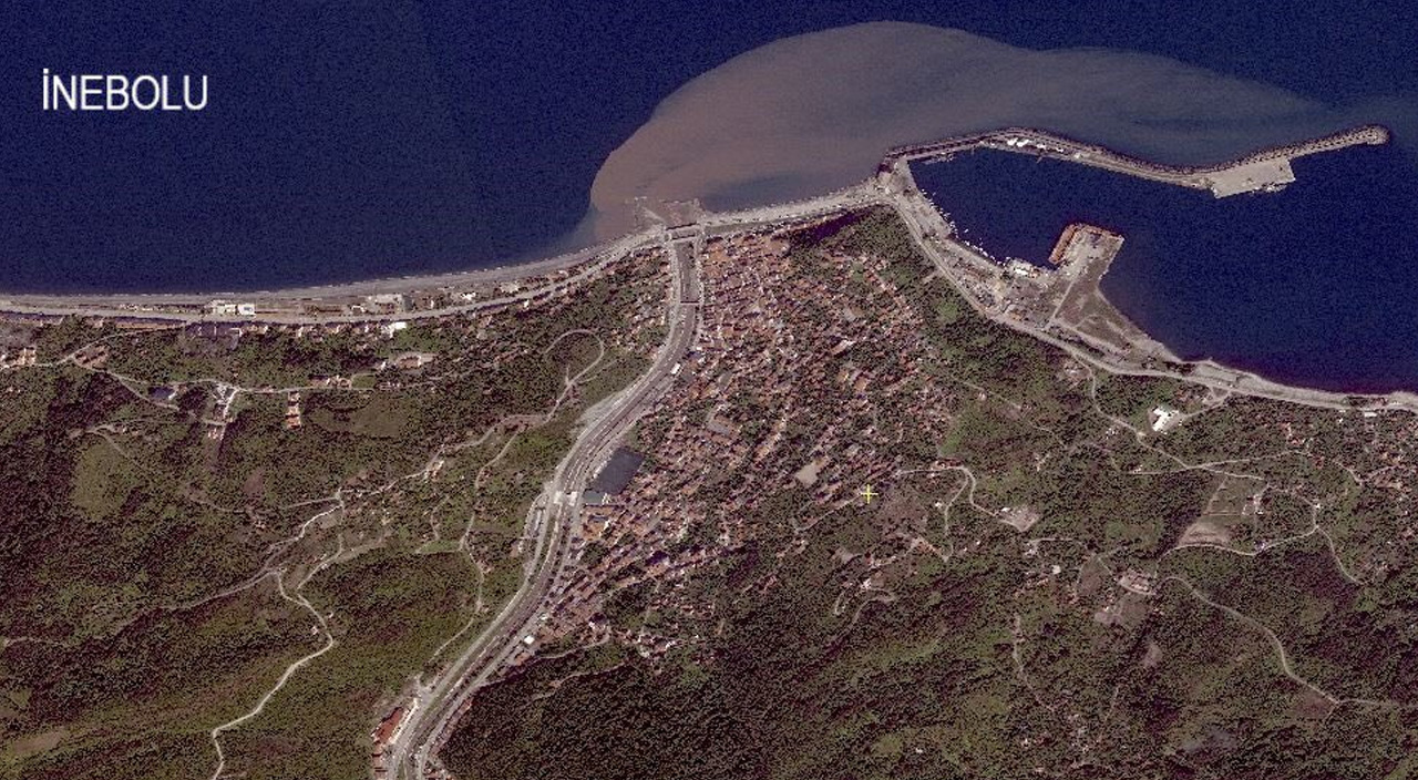 MSB, Kastamonu sel felaketinin Göktürk-1 Uydu görüntülerini yayınladı MSB, Kastamonu sel felaketinin Göktürk-1 Uydu görüntülerini yayınladı