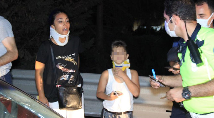 Motosikletli sürücüyü ezdi, araç içerisindeki ailesini bırakıp kaçtı