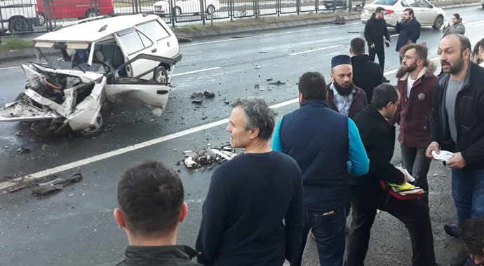 Trabzon’da trafik kazası: 2 yaralı