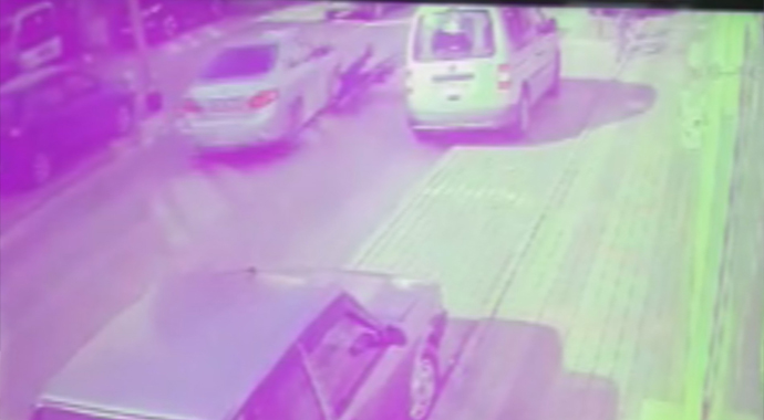 Dehşet veren kaza kameralara yansıdı