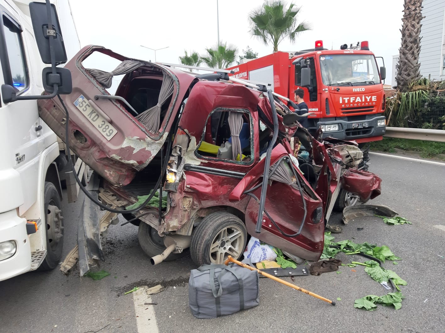 Samsun'da trafik kazası: 7 yaralı