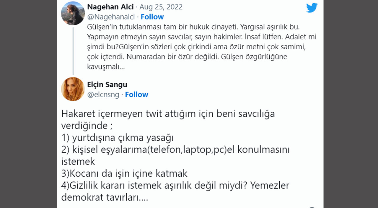 Oyuncu Elçin Sangu’dan gazeteci Nagehan Alçı’ya 'Gülşen' çıkışı: Yemezler