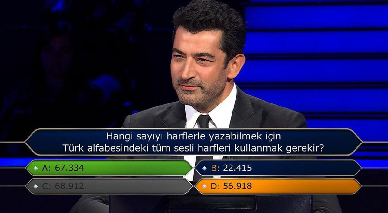 Kim Milyoner Olmak İster’e damga vuran soru: Sesli harfleri karıştırınca sosyal medyanın diline düştü