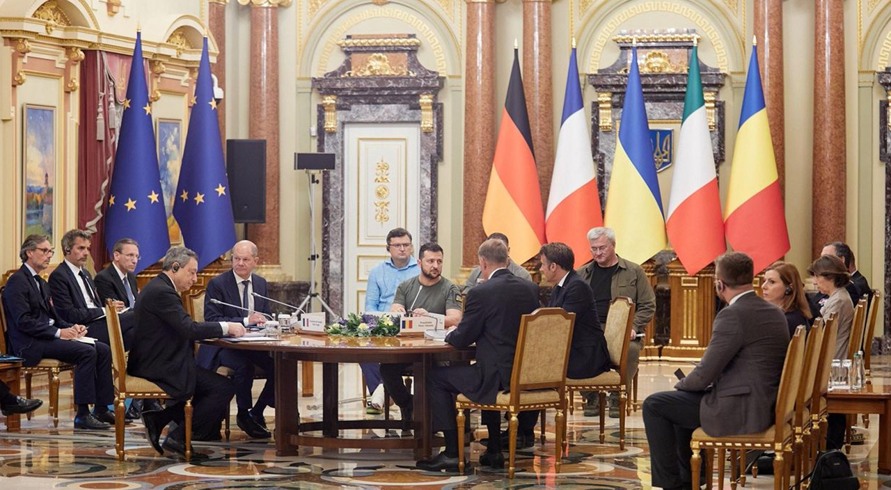 Ukrayna'ya kritik ziyaret: 3 AB lideri Kiev'de