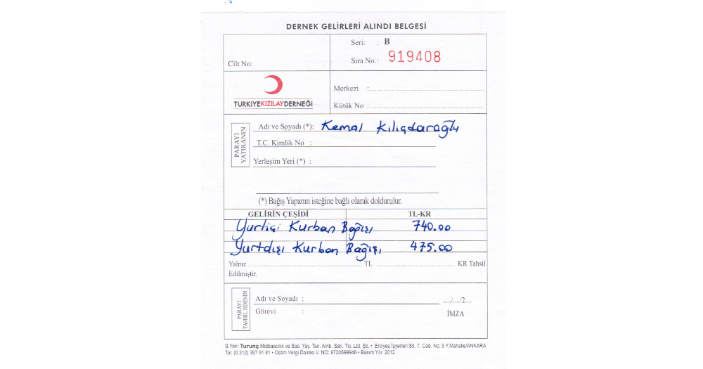 Kılıçdaroğlu kurban vekaletini Kızılay’a verdi