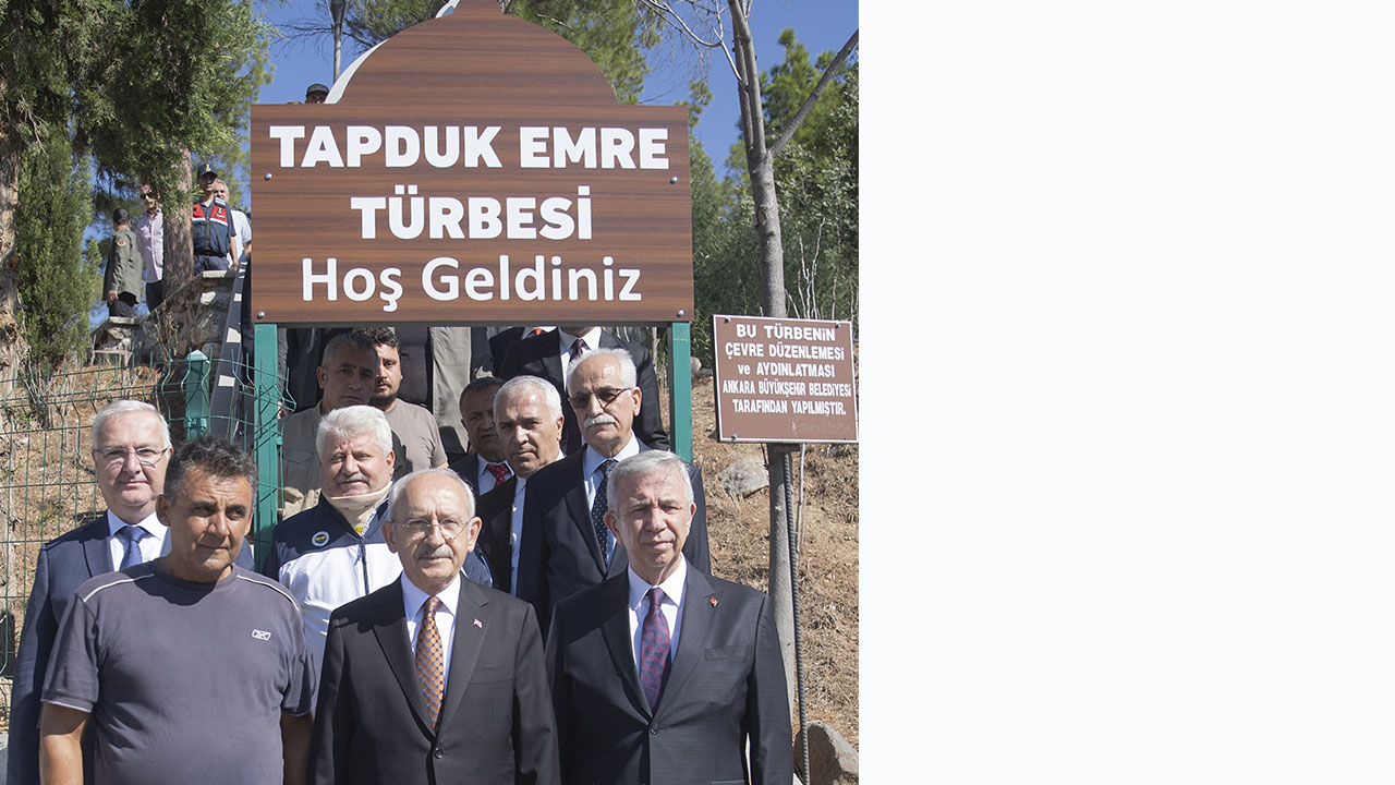 Kılıçdaroğlu, Tapduk Emre Türbesi'ni ziyaret etti