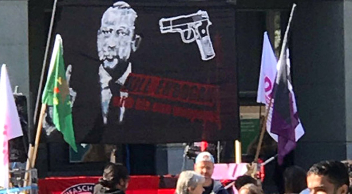 İsviçre'de terör örgütü, Erdoğan'ı hedef gösterdi