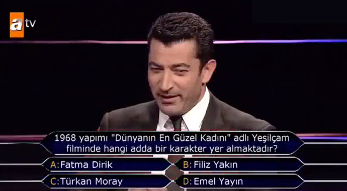 Kim Milyoner Olmak İster'e damga vuran Yeşilçam sorusu! Bakın cevabı neymiş...