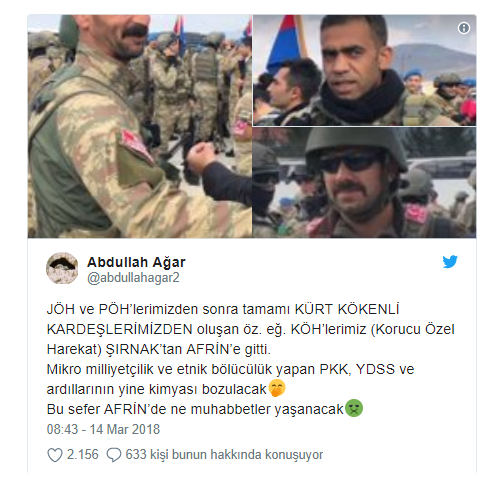 Korucu Özel Harekat da (KÖH) Afrin'e gitti