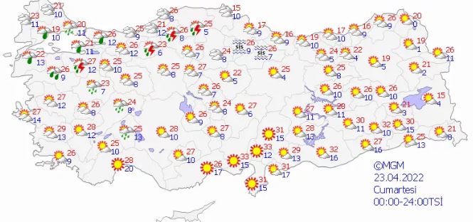 İstanbul dahil çok sayıda il için sağanak yağış uyarısı