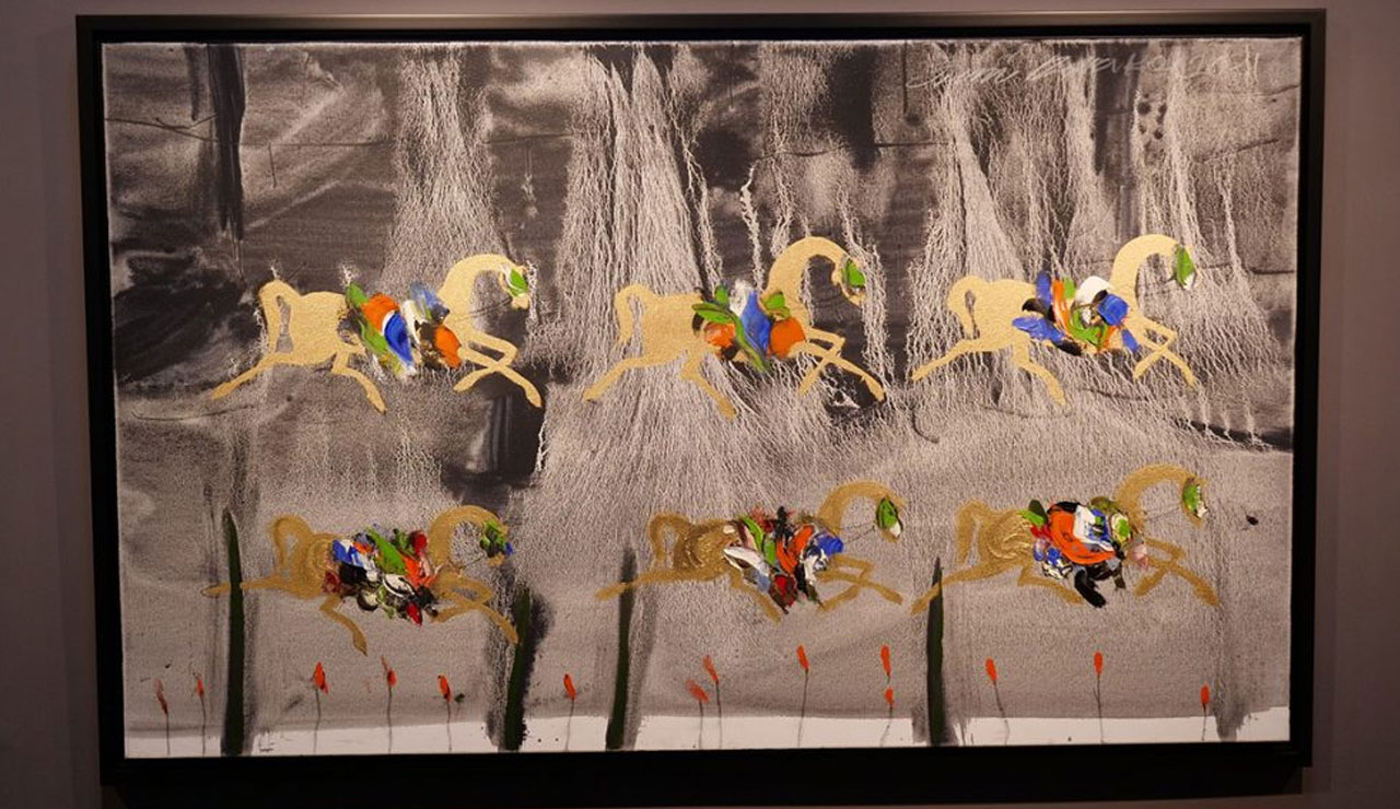 Ressam Fevzi Karakoç'un atları sergide: At murattır