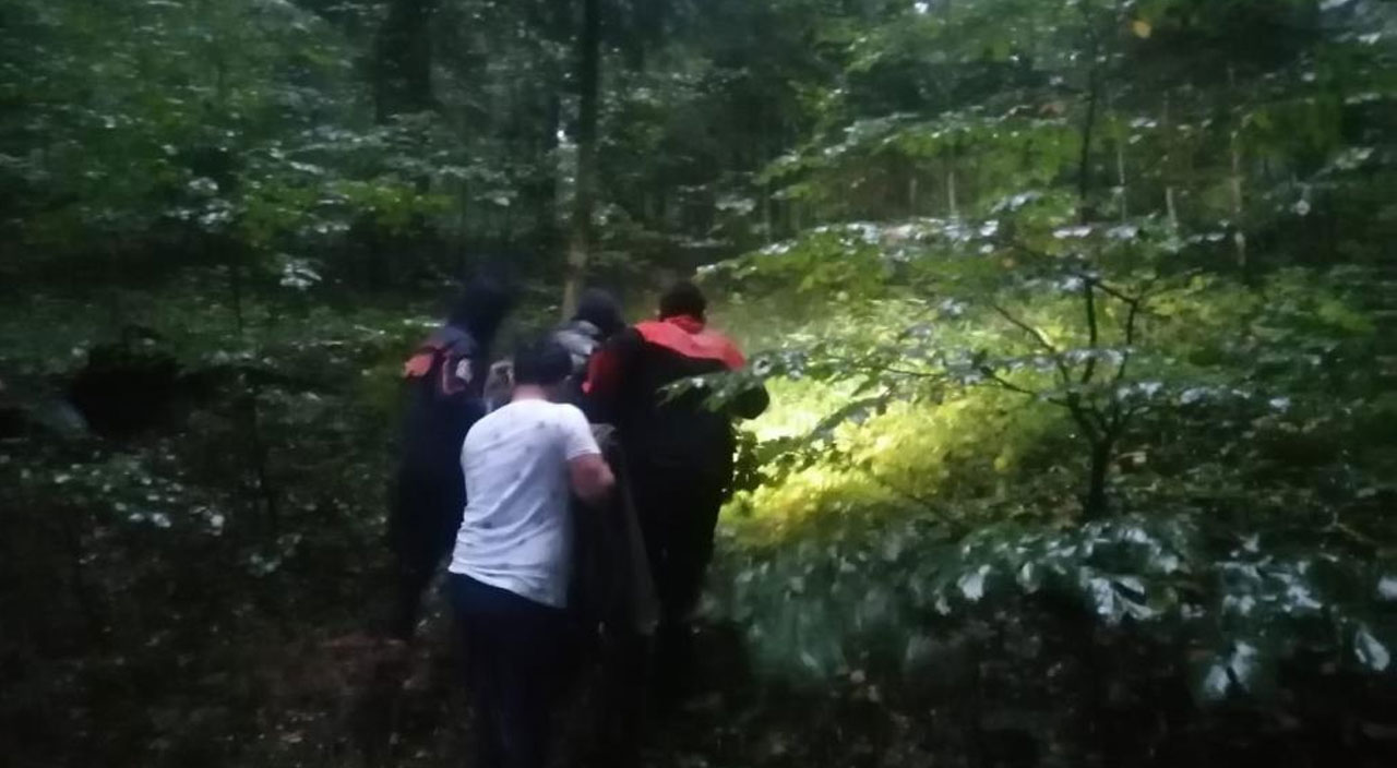 Karabük'te arama çalışması: Onlar mantar aradı ekipler de onları