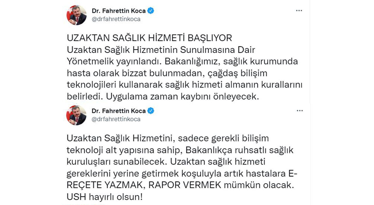 Sağlık Bakanlığı’ndan yeni düzenleme: Uzaktan muayene dönemi başlıyor