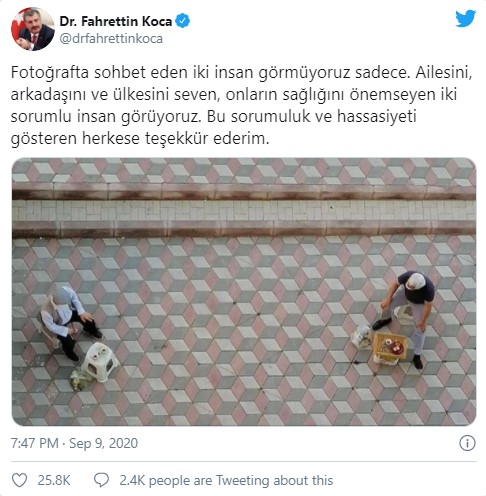 Bakan Koca, sorumluluk ve hassasiyet gösterenlere teşekkür etti