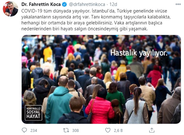 Bakan Koca'dan 'taşıyıcı' uyarısı