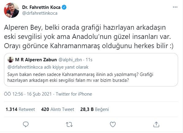 Bakan Koca'dan 