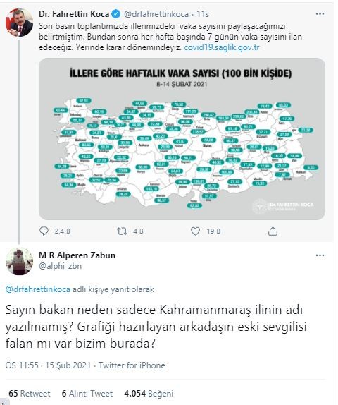Bakan Koca'dan 