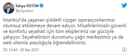 THY İstanbul seferlerini durdurdu