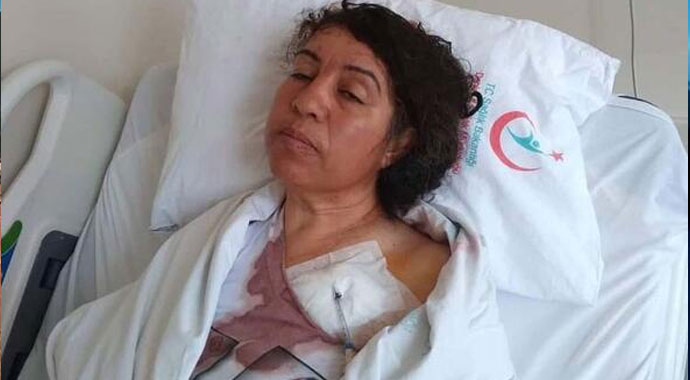 Komşu dehşeti! Talihsiz kadına nacakla saldırdı