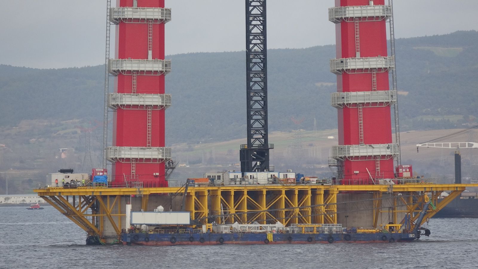 1915 Çanakkale Köprüsü’nün ayakları 150 metre uzunluğa ulaştı