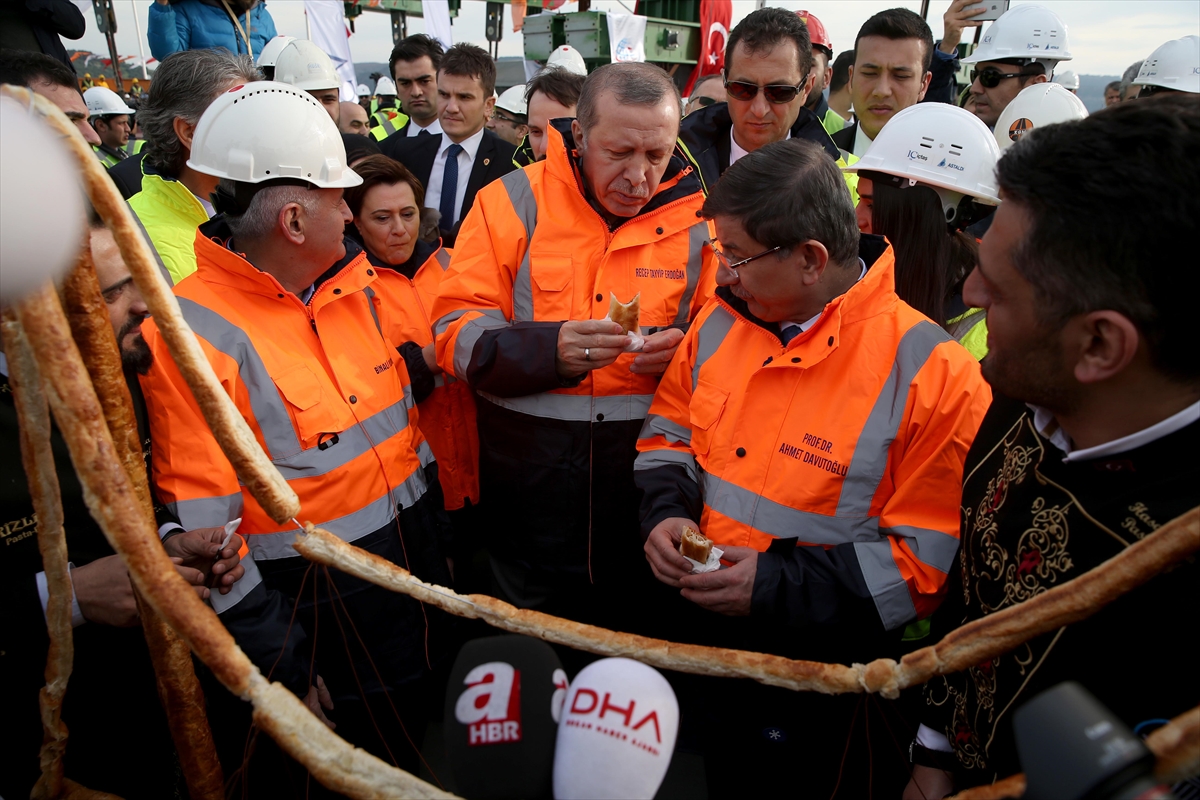 Yavuz Sultan Selim Köprüsü'nün böreği yapıldı