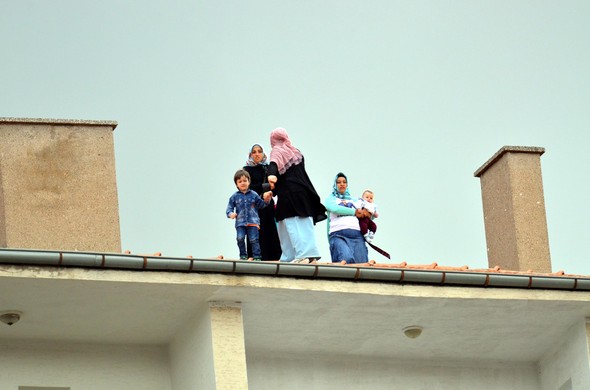 Cumhurbaşkanı'nın ziyaretinde hareketli anlar