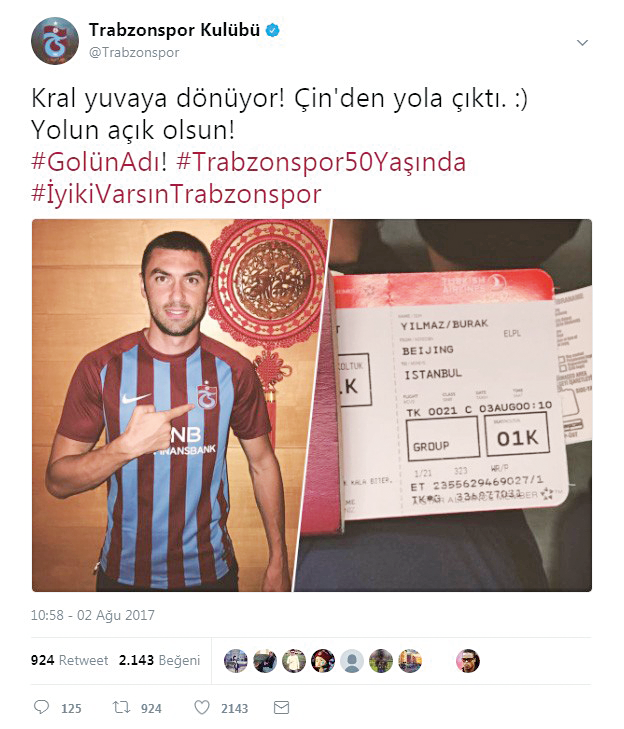 Trabzonspor 50. yıl bombasını patlattı