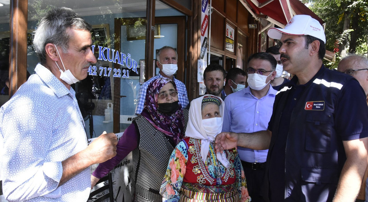 Bakan Kurum açıkladı: Selden zarar gören üç ile 1114 konut