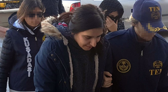 Kuşadası'nda 2'si kadın 6 YPG'li terörist yakalandı