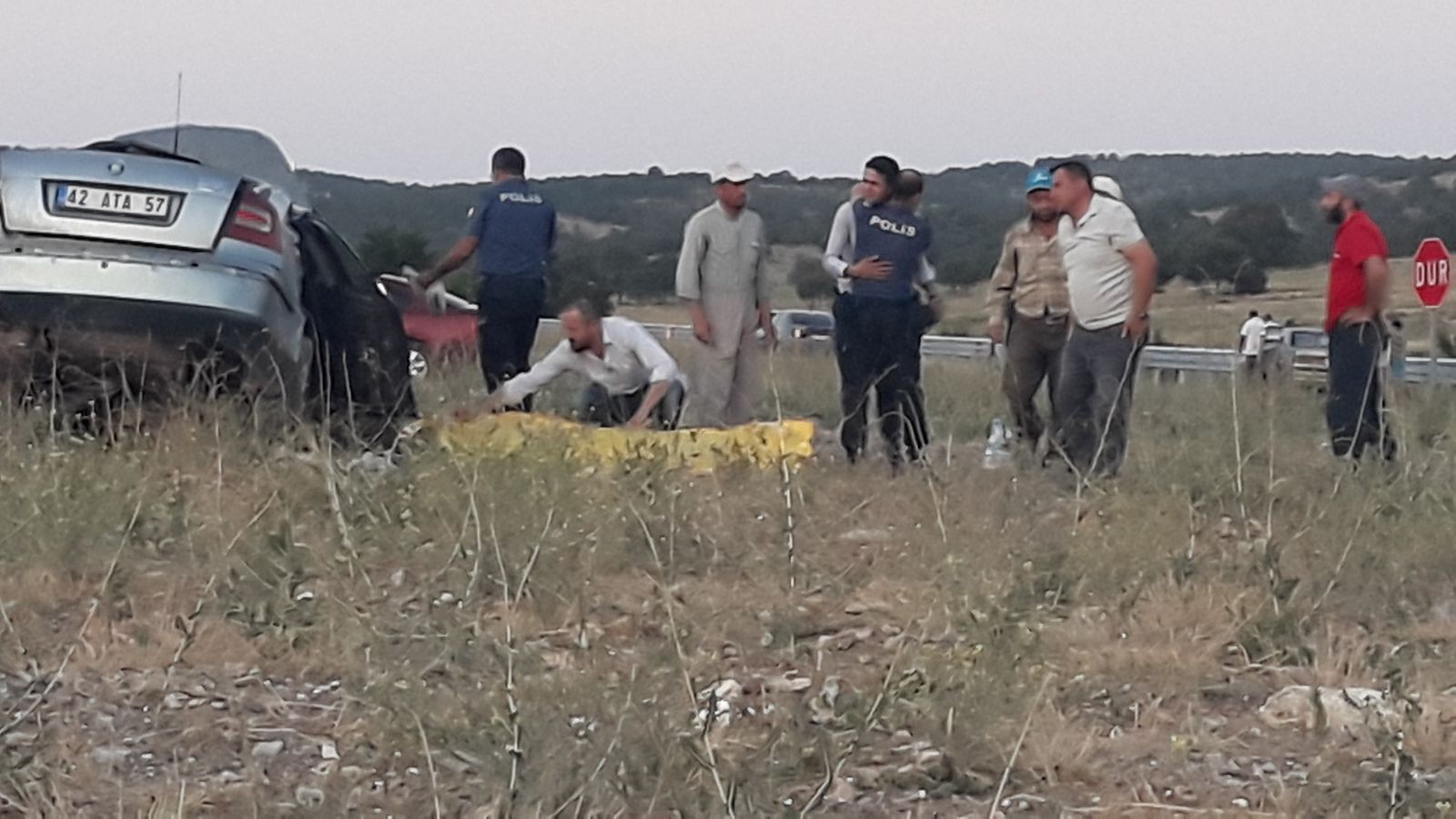 Karı koca kazada hayatını kaybetti, yakınlarını polis teselli etti