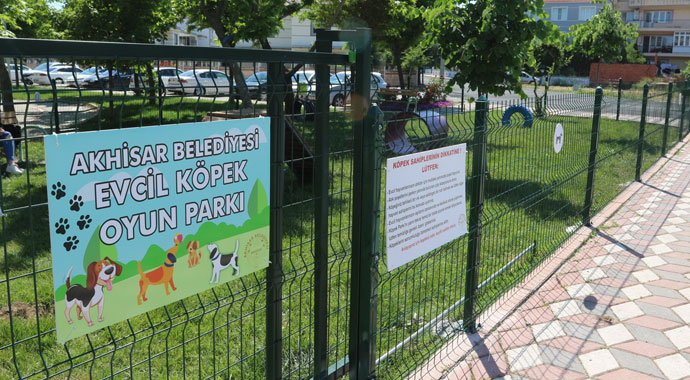 Akhisar'da 'köpek parkı' oluşturuldu