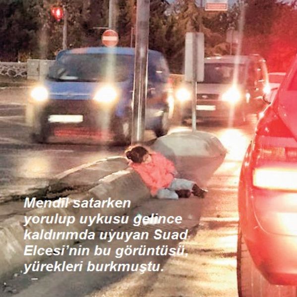 Kaldırımda uyuyan pembe montlu kız Suriyeli çıktı