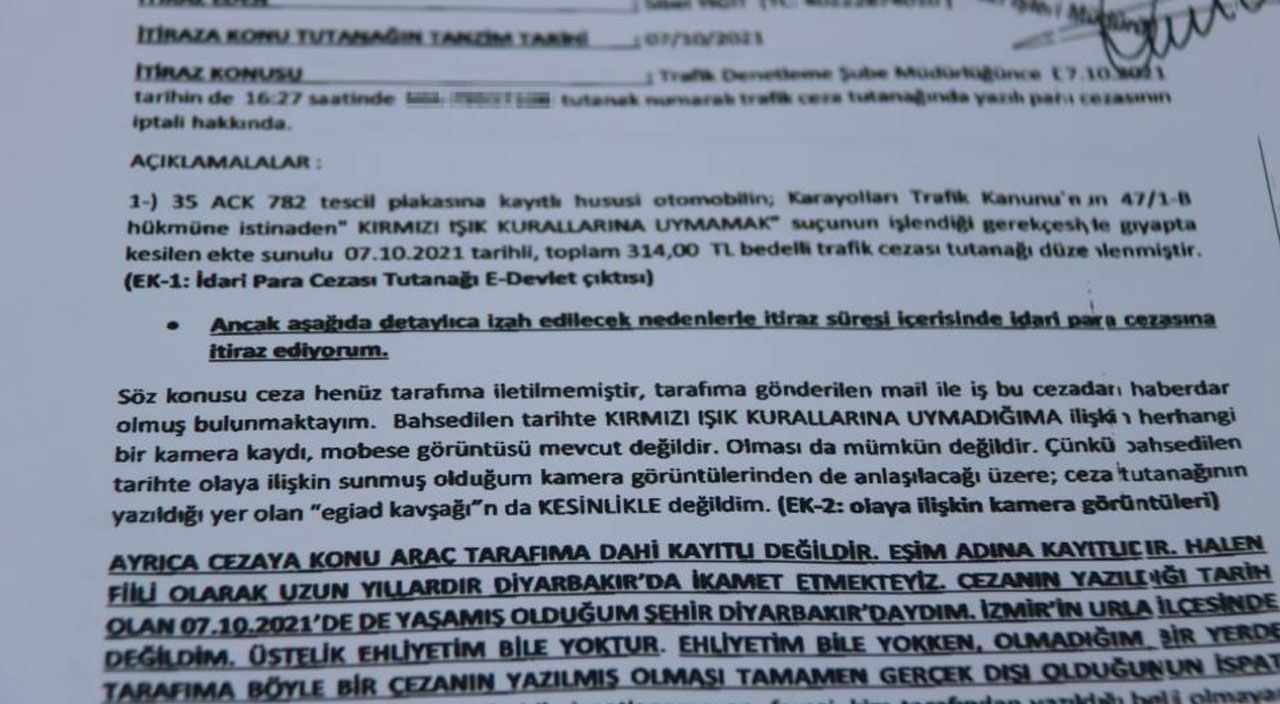 Diyarbakır’da park ettiği otomobiline İzmir’den trafik cezası geldi