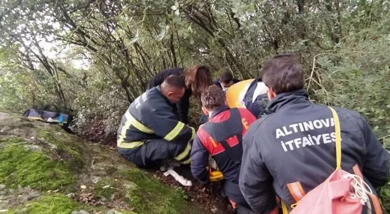 Manzara canından etti: 150 metre yükseklikten düştü