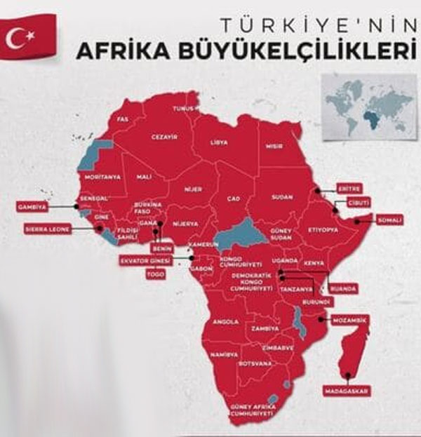 54 ülkeden 44’üne büyükelçilik açtık 54 ülkeden 44’üne büyükelçilik açtık