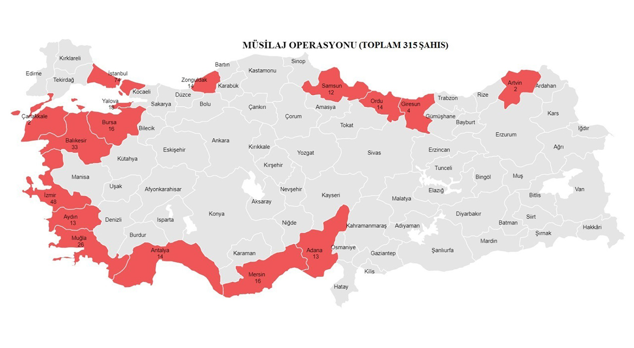 Son dakika: 16 ilde organize suç örgütlerine 'müsilaj' operasyonu Son dakika: 16 ilde organize suç örgütlerine 'müsilaj' operasyonu