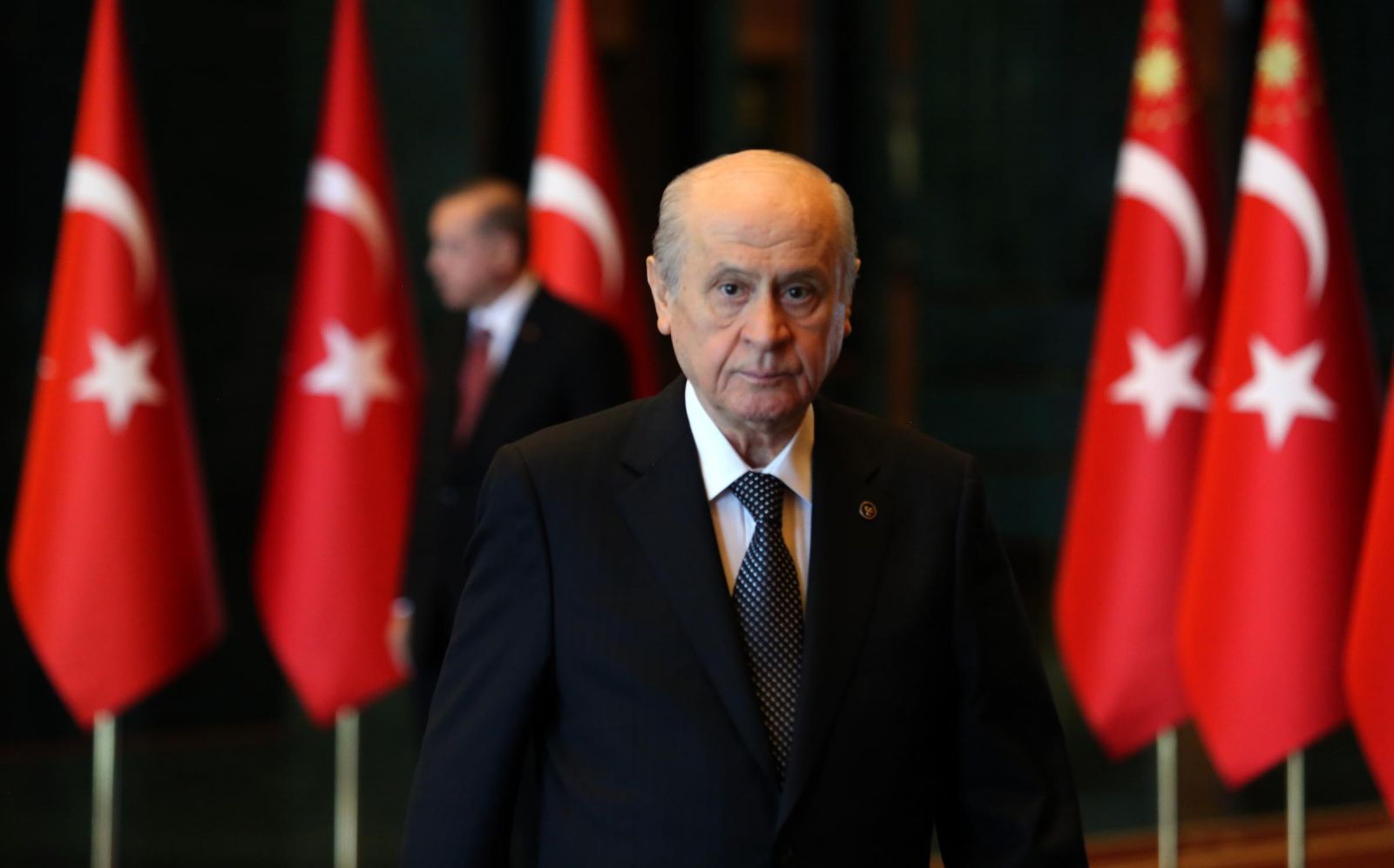 Devlet Bahçeli ilk kez 29 Ekim kutlaması için Beştepe'de
